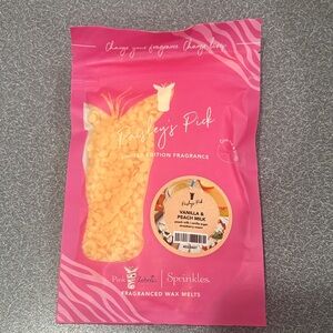 Pink Zebra Sprinkles Fragranced Wax Melts - Vanilla & Peach Milk